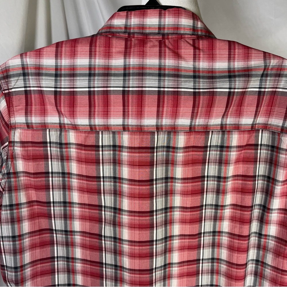 Kuhl Men's Eluxur Plaid Button Down Shirt Red & Gray Plaid Size Small Gorpcore - Picture 7 of 8